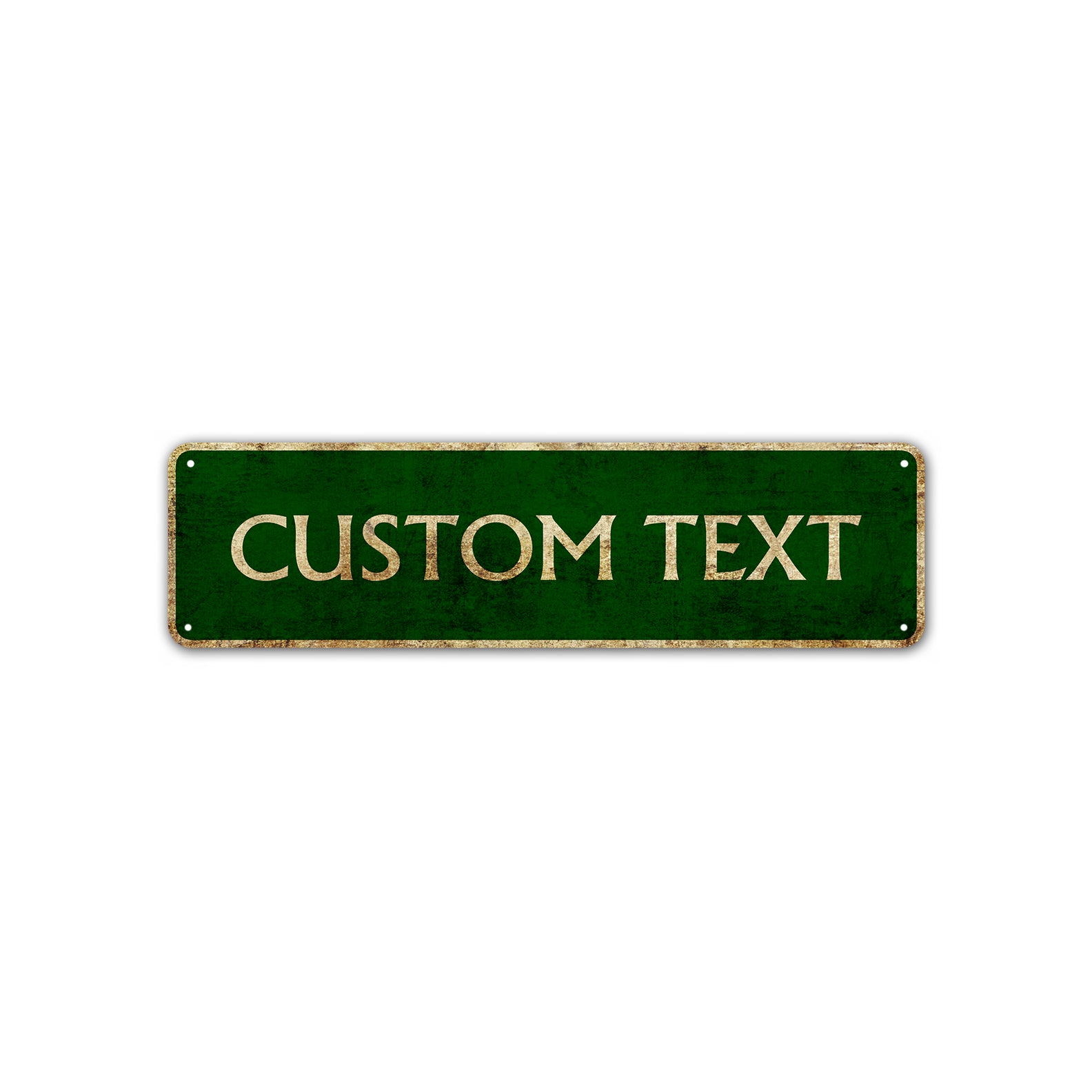 Custom Sign Custom Text Sign Vintage Aluminum Metal Sign - Sign Fever