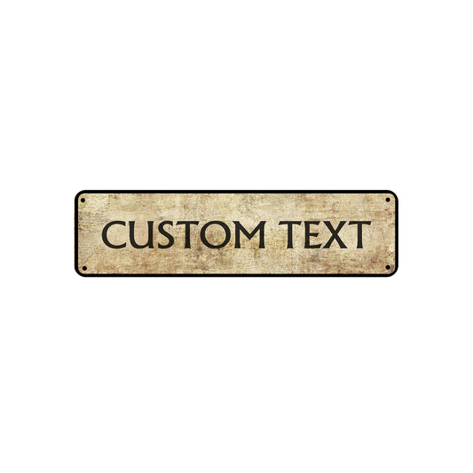 Custom Text Street Sign