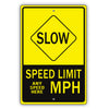 Slow Speed Limit MPH Sign