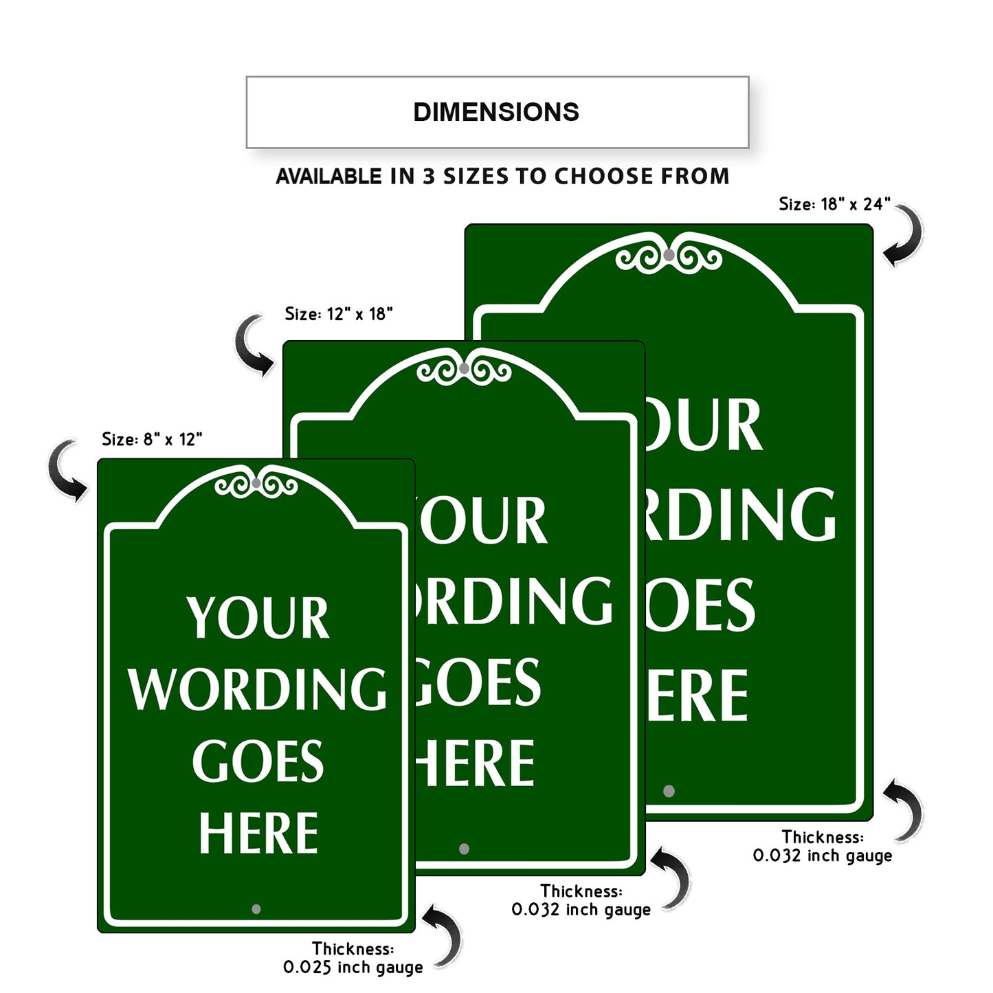 Your Wording Goes Here Sign