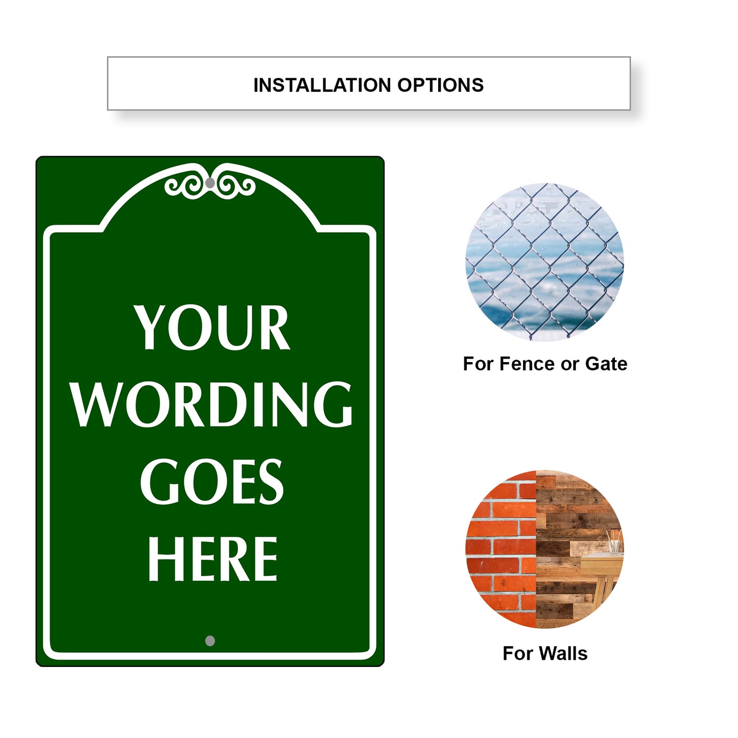 Your Wording Goes Here Sign