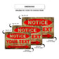 Notice Your Text Parking Only Sign