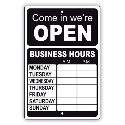 Come In We're Open Sign