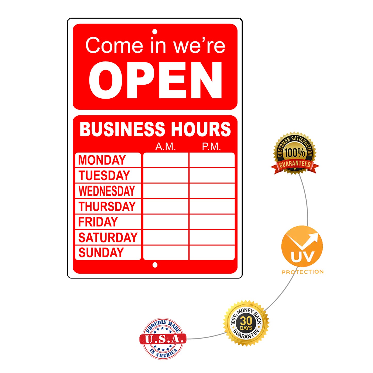 Come In We're Open Sign