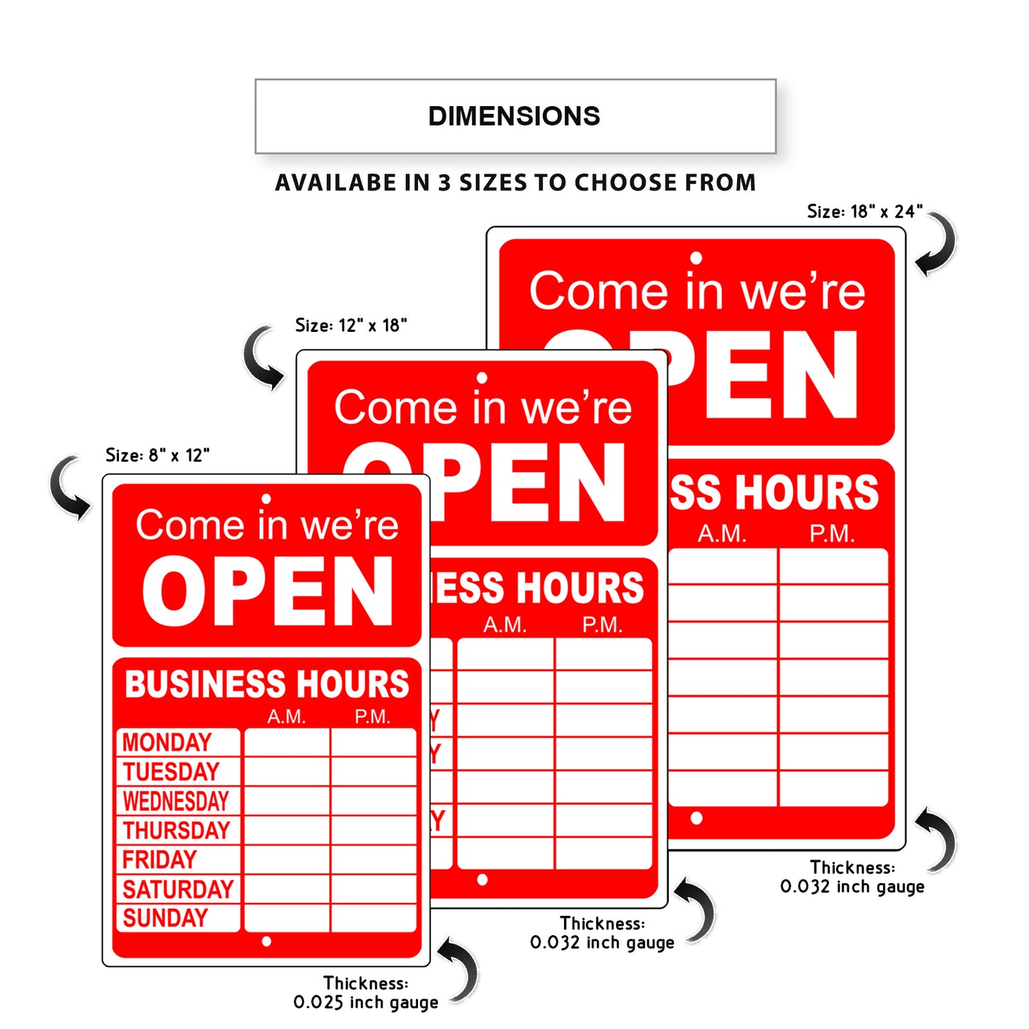 Come In We're Open Sign