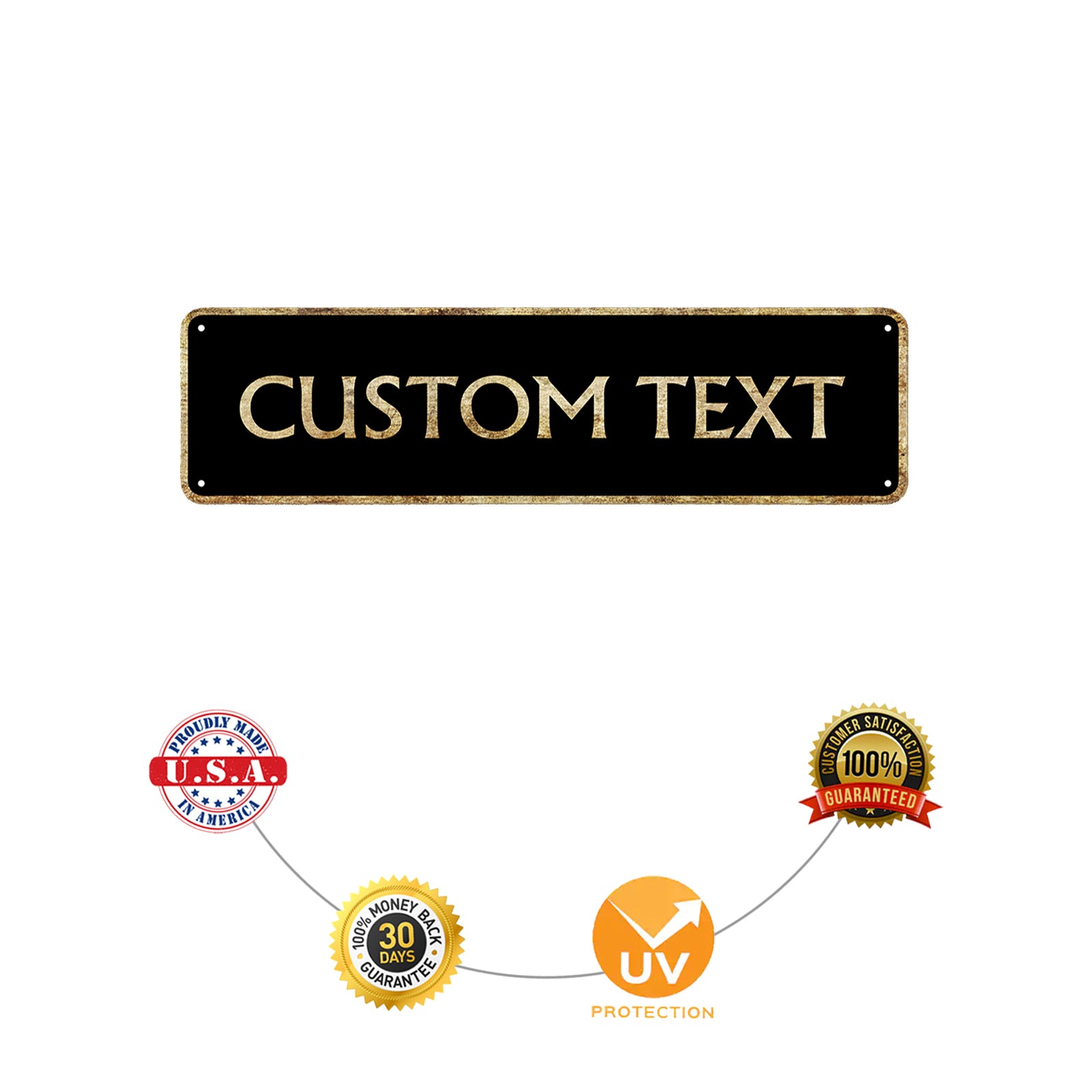 Custom Text Street Sign