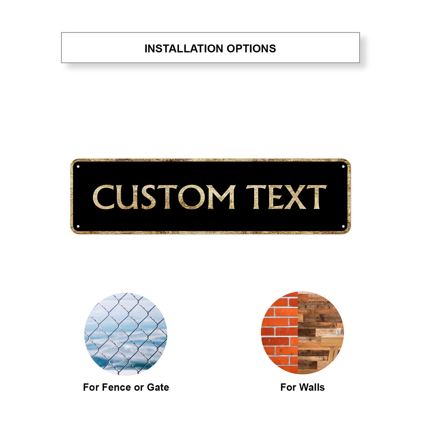 Custom Text Street Sign