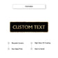 Custom Text Street Sign