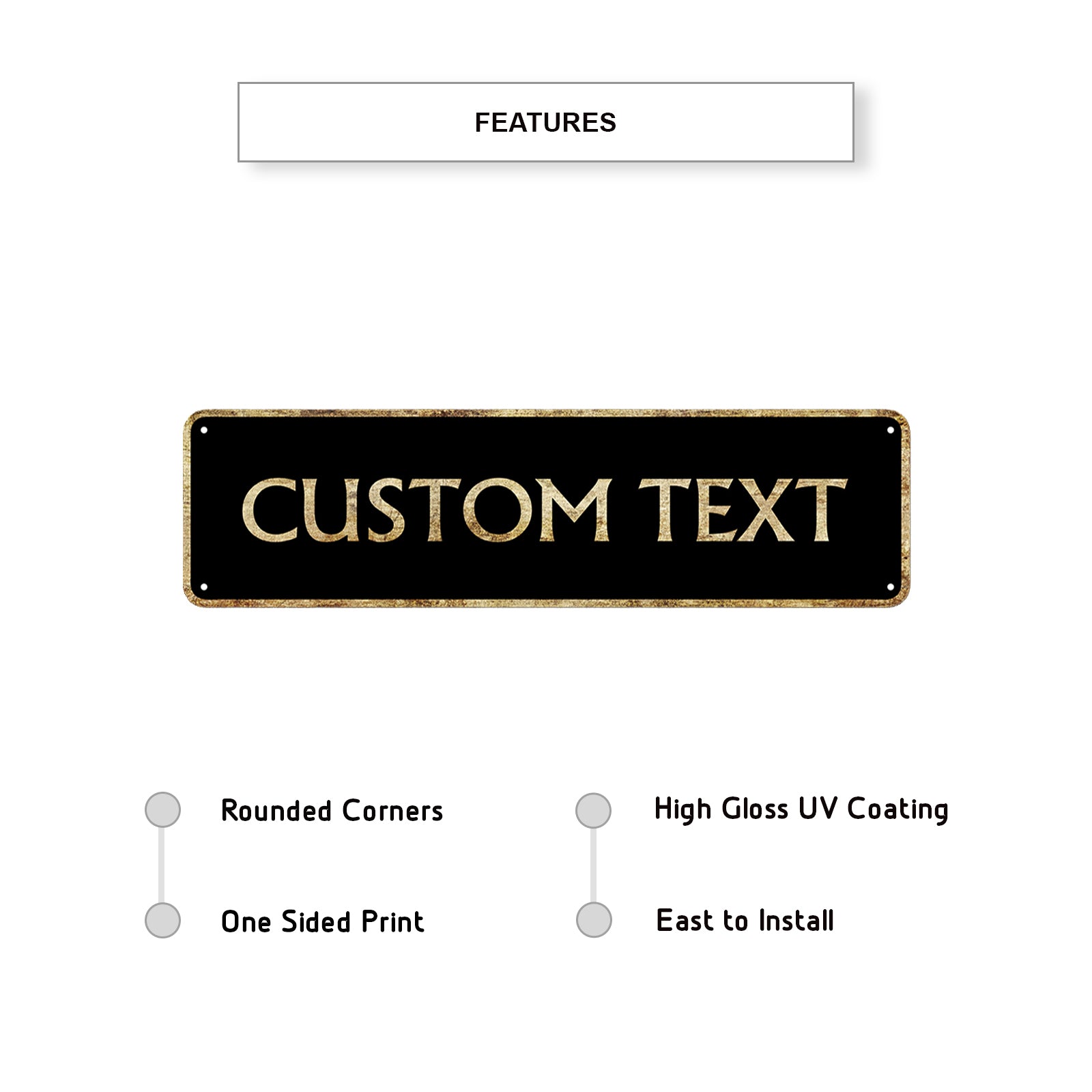 Custom Text Street Sign