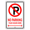 No Parking Your Hourse Here Sign