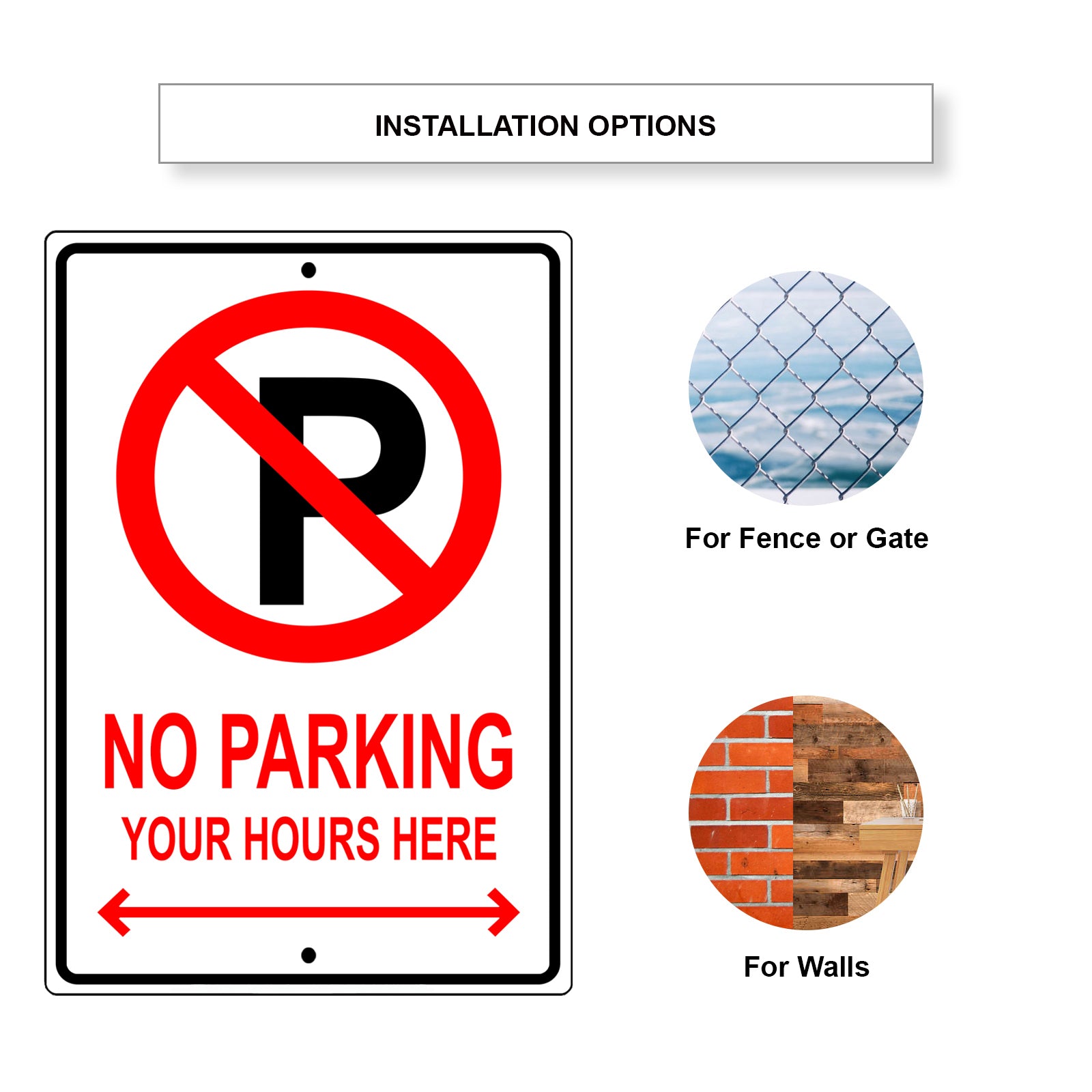No Parking Your Hourse Here Sign