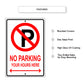 No Parking Your Hourse Here Sign
