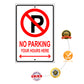 No Parking Your Hourse Here Sign