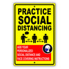 Practice Social Distancing Sign