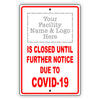 Your Facility Name & Logo Here Sign