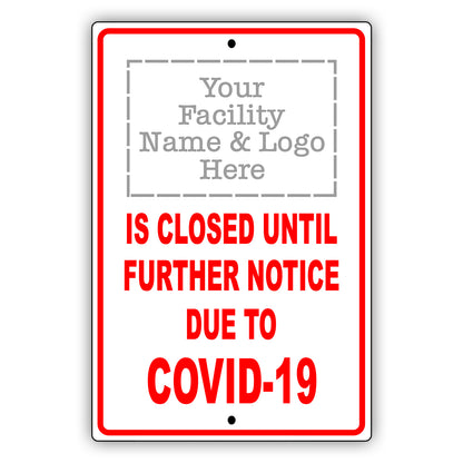 Your Facility Name & Logo Here Sign