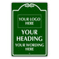 Your Heading Your Wording Here Sign