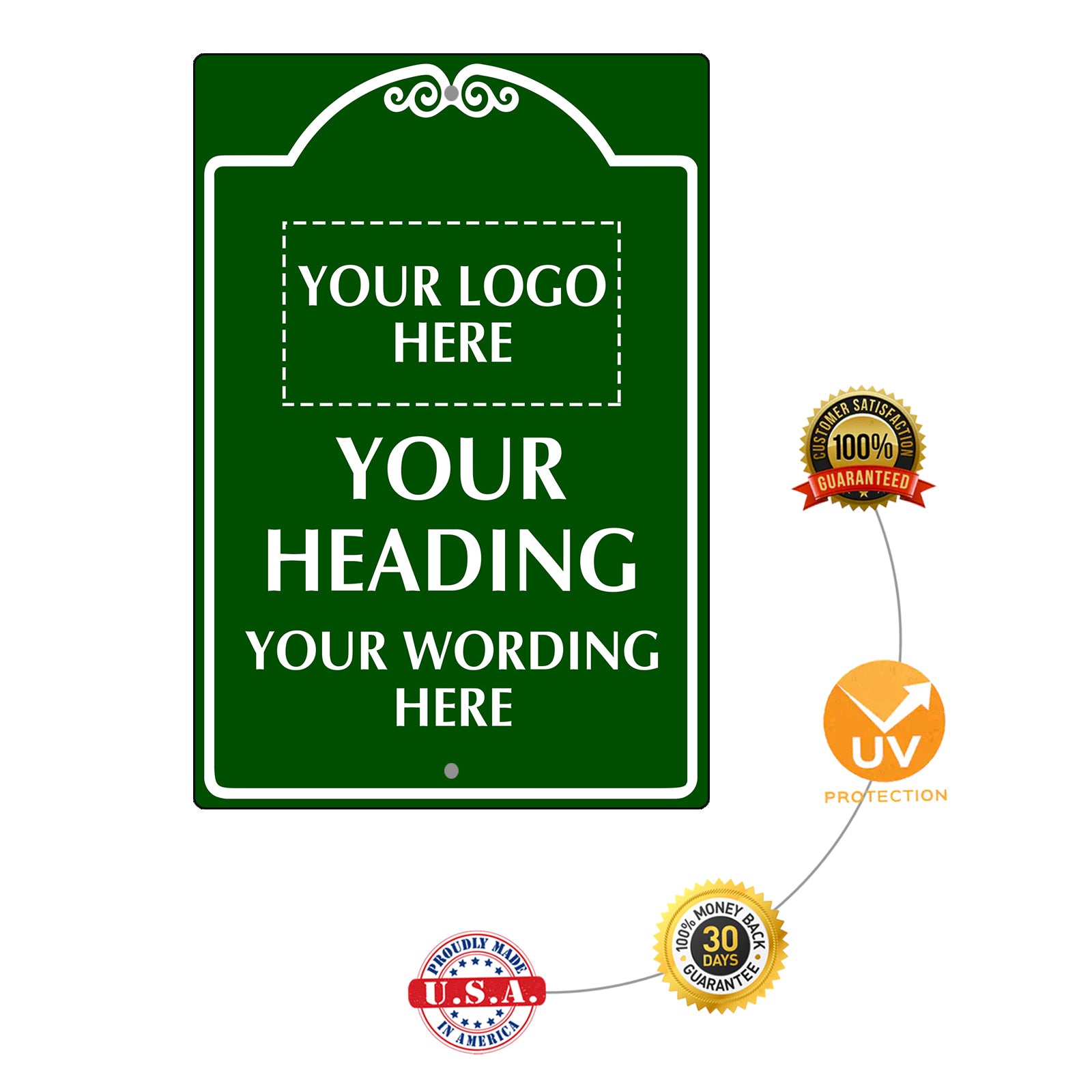 Your Heading Your Wording Here Sign
