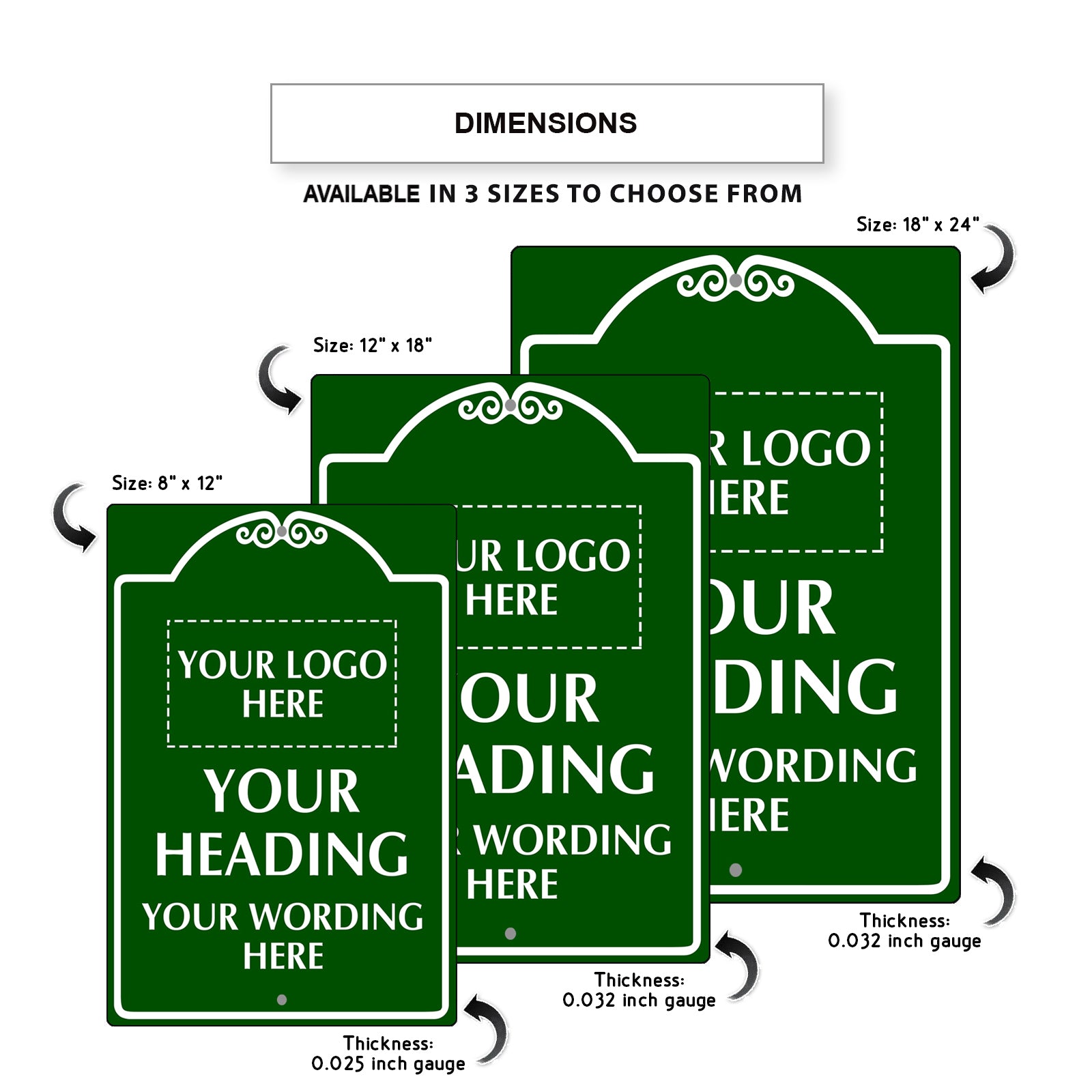 Your Heading Your Wording Here Sign