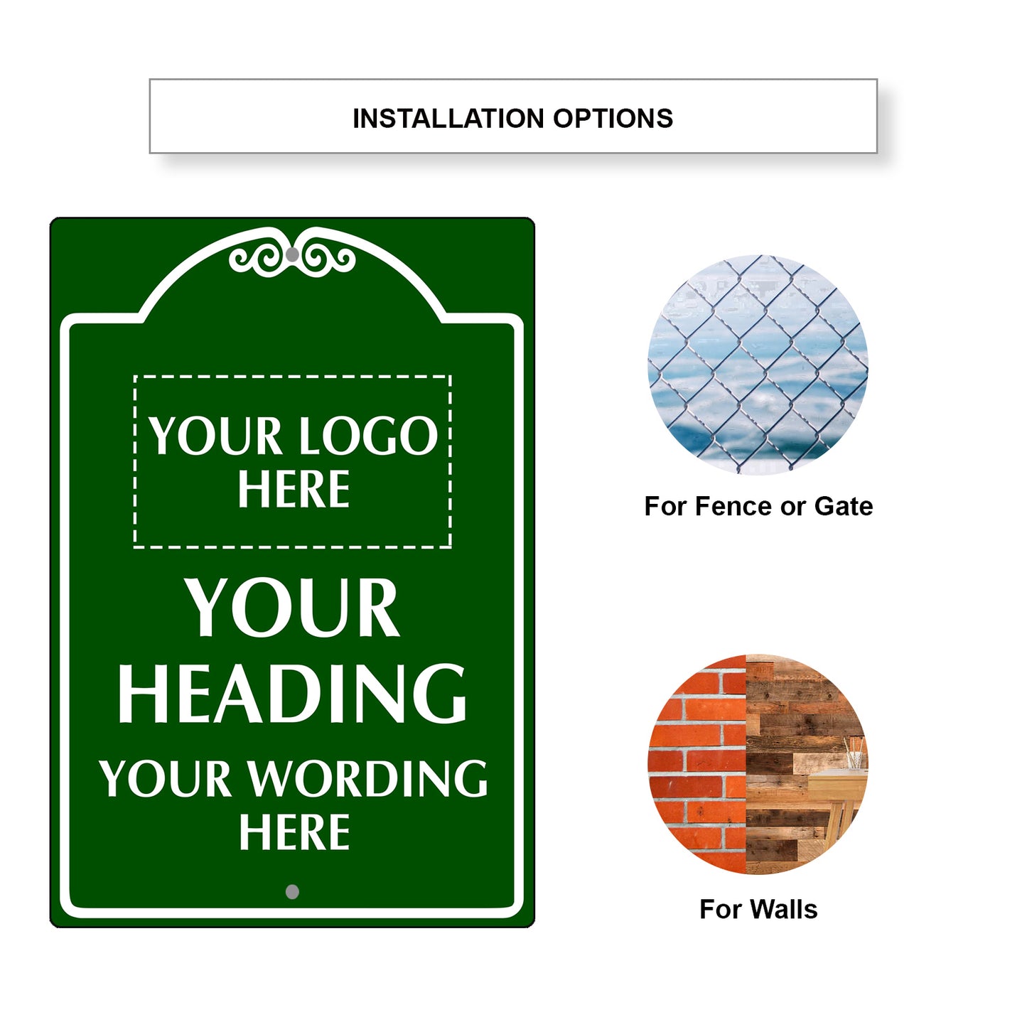 Your Heading Your Wording Here Sign