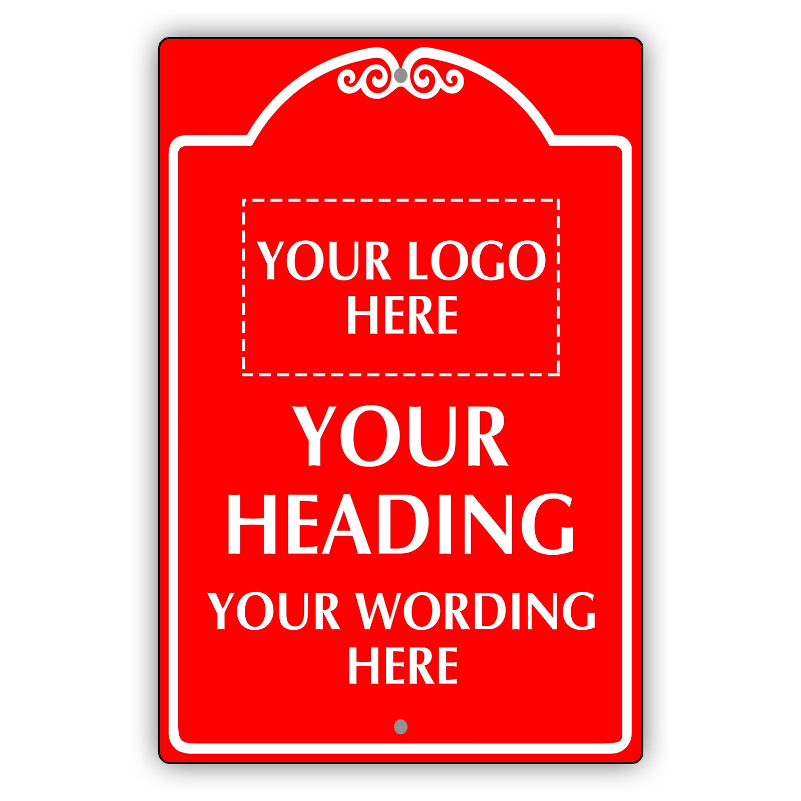 Your Heading Your Wording Here Sign