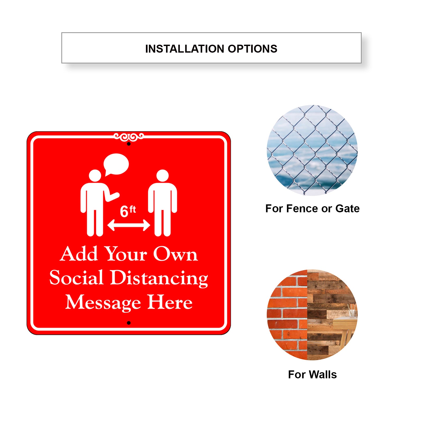 Add Your Own Social Distance Sign