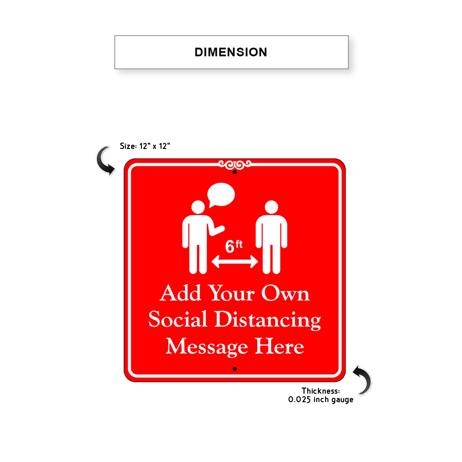 Add Your Own Social Distance Sign