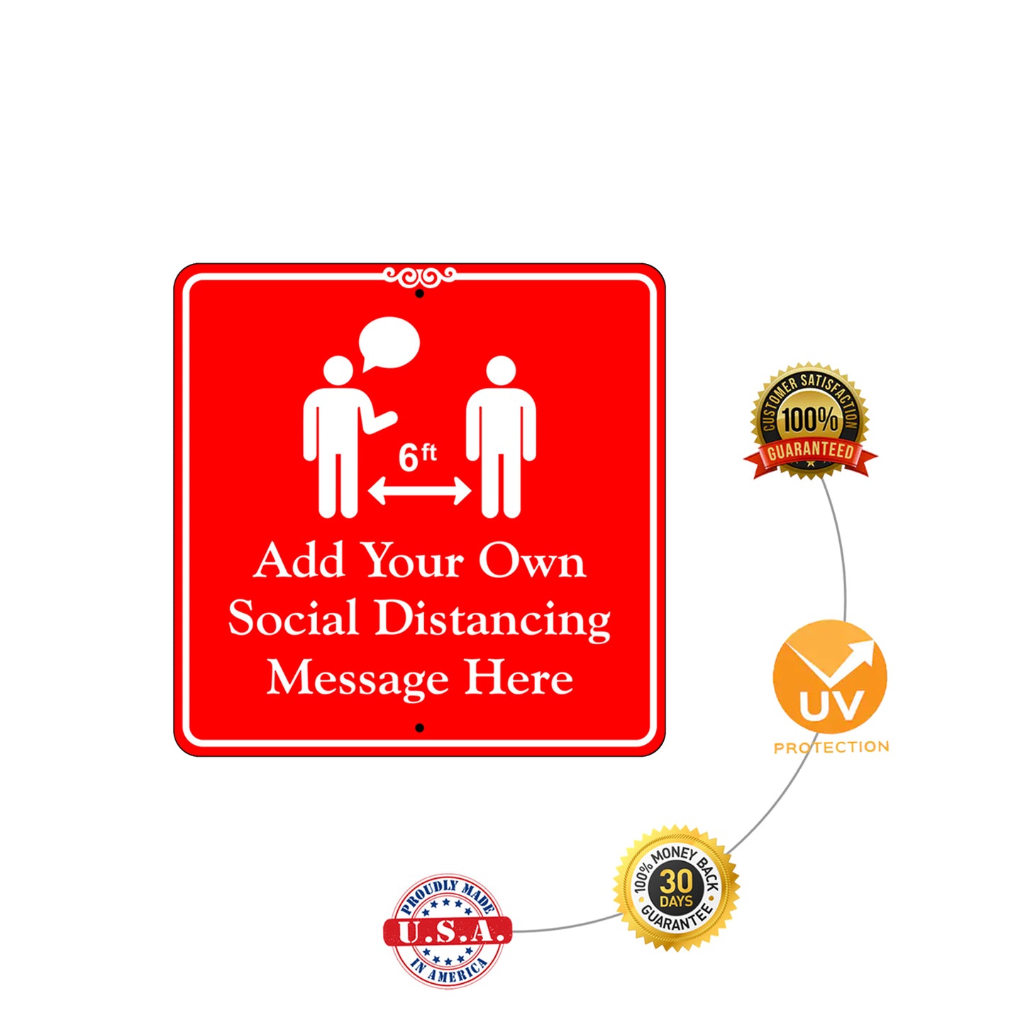Add Your Own Social Distance Sign