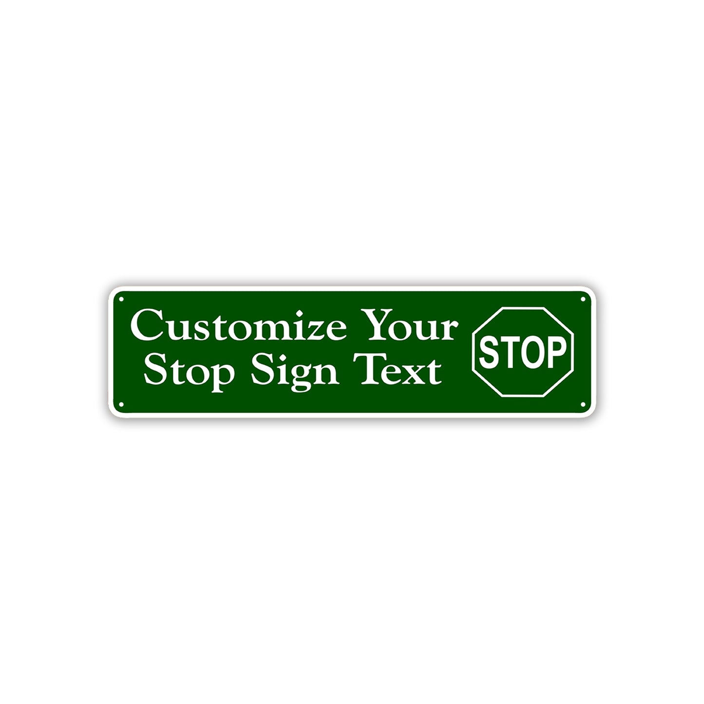 Customize Your Stop Sign Text Sign