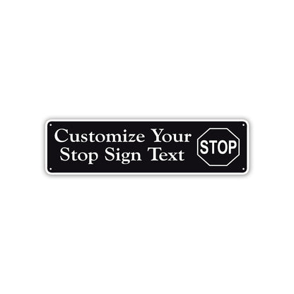 Customize Your Stop Sign Text Sign