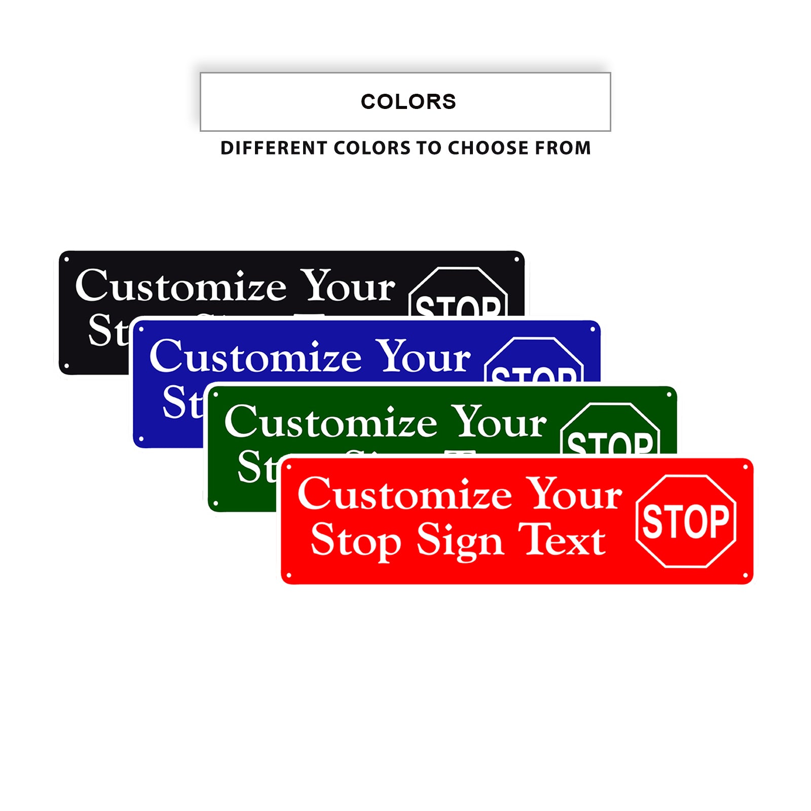 Customize Your Stop Sign Text Sign – Sign Fever
