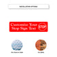 Customize Your Stop Sign Text Sign