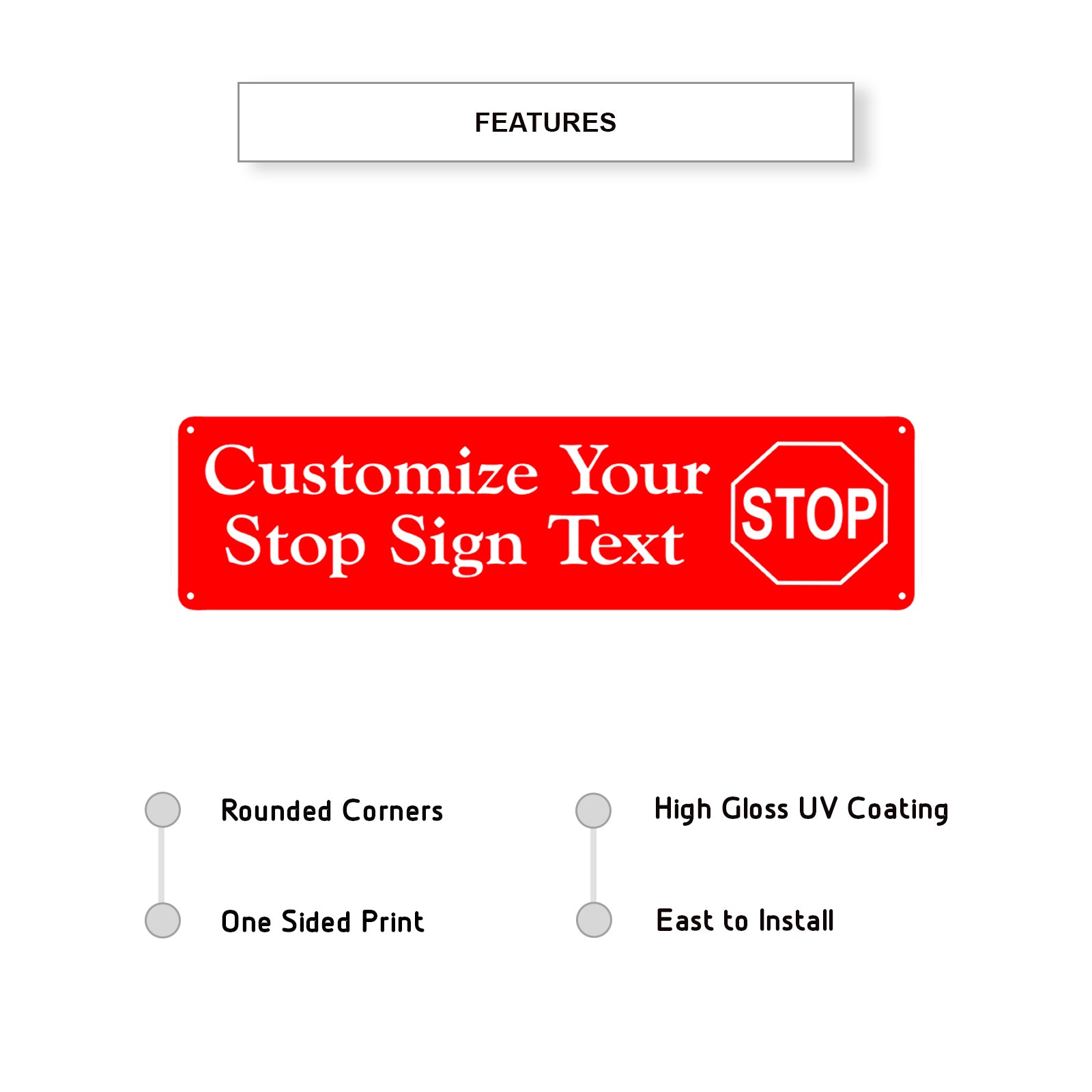 Customize Your Stop Sign Text Sign