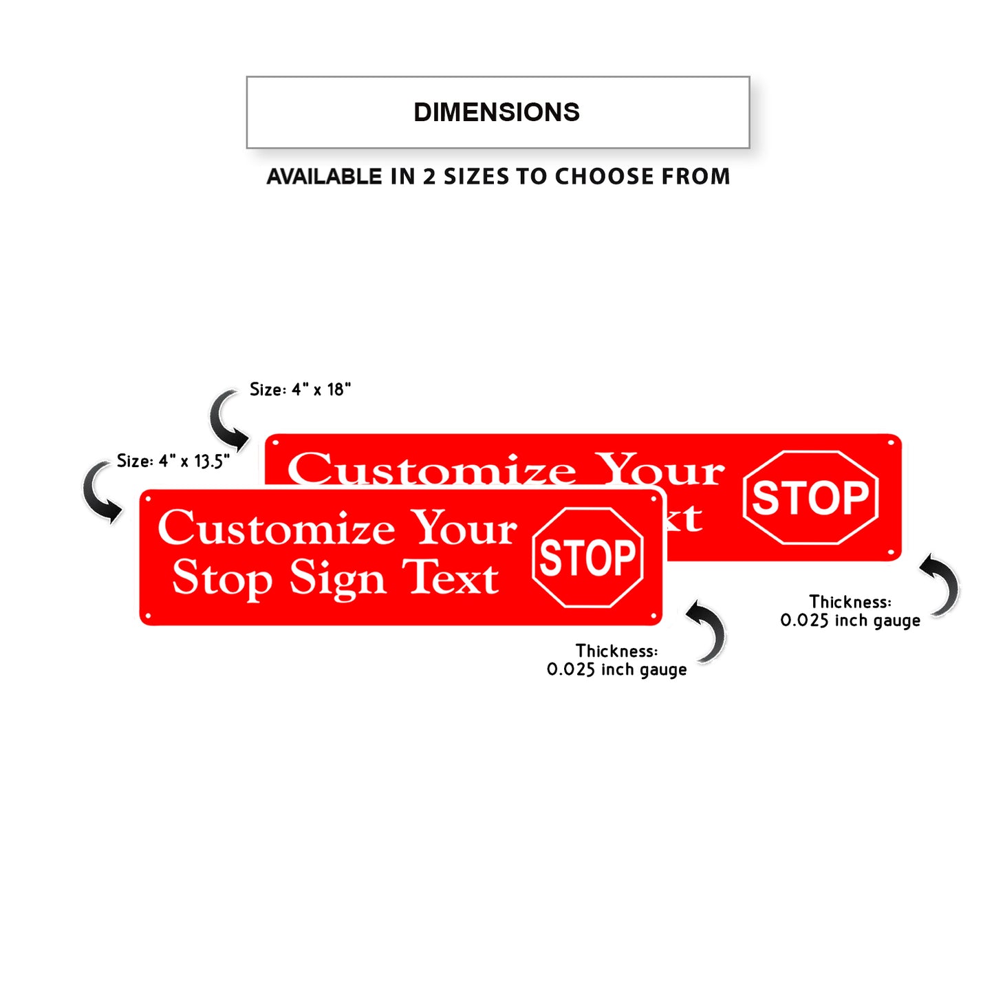 Customize Your Stop Sign Text Sign