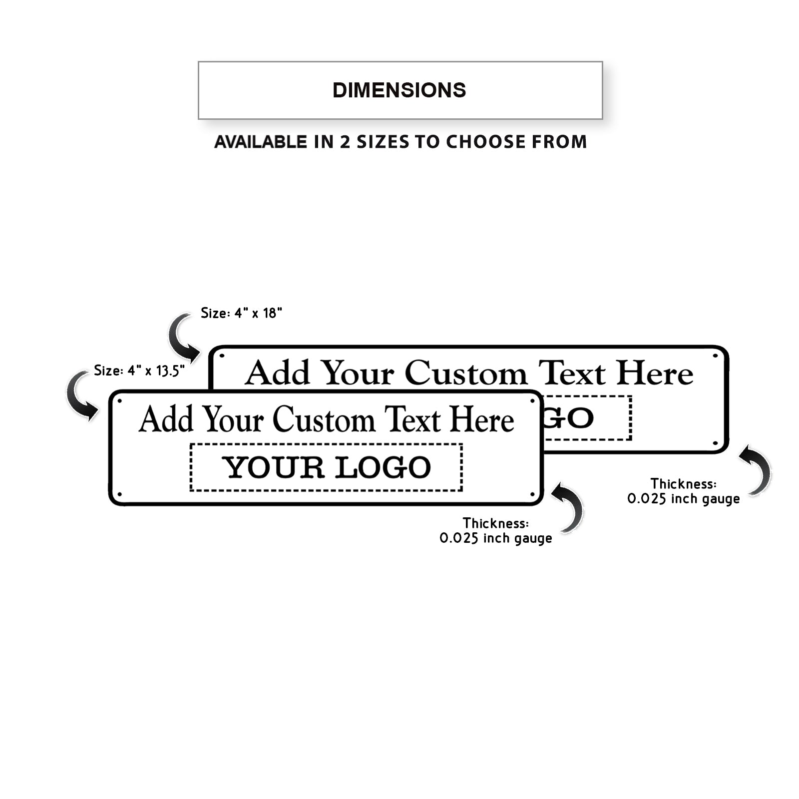 Add Your Custom Text Here Sign