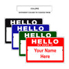 Hello My Name Is Sign