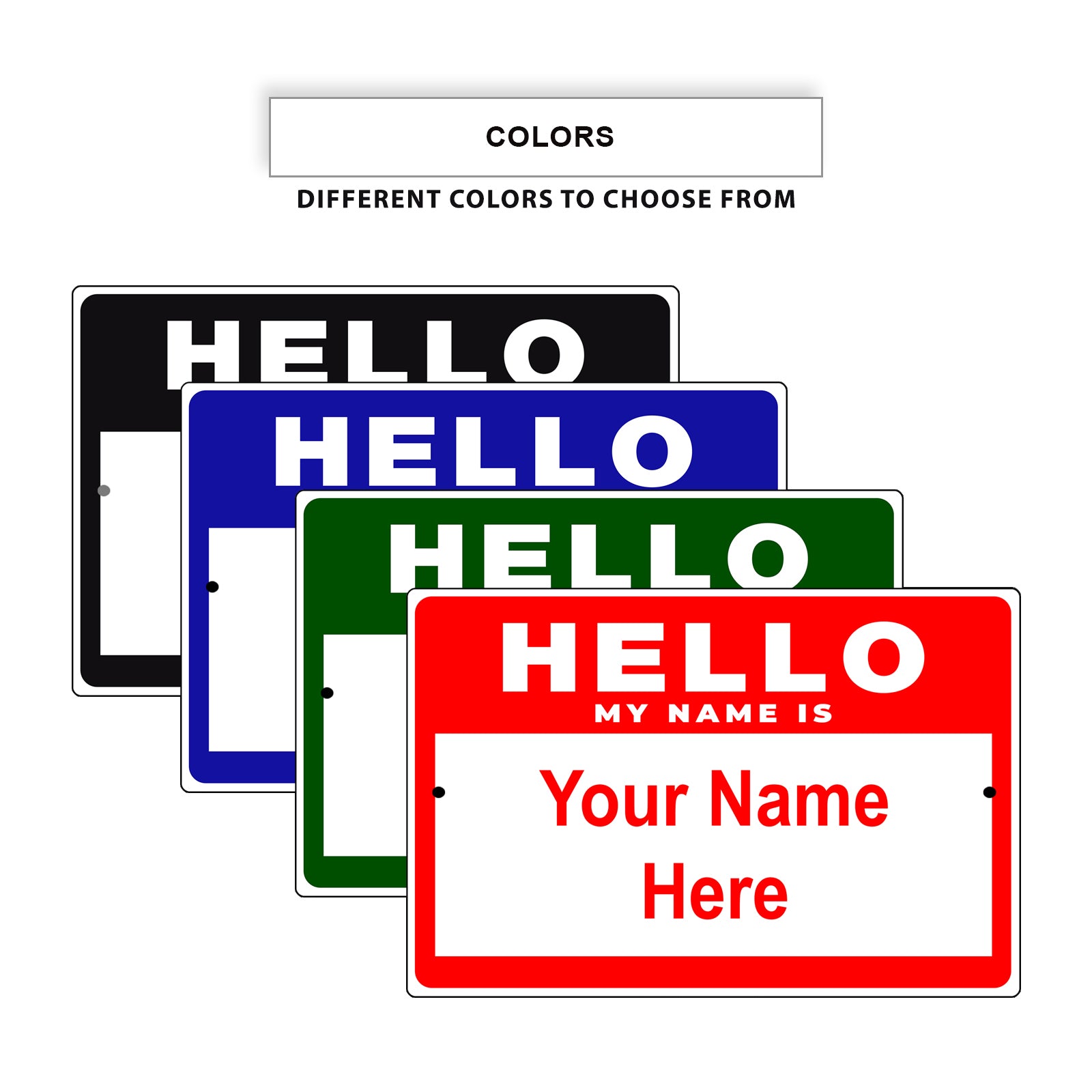Hello My Name Is Sign