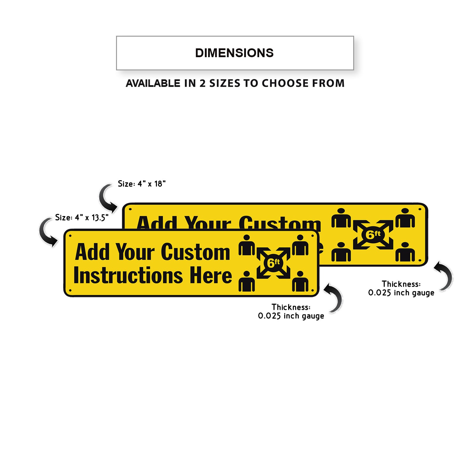 Add Your Custom Instruction Here Sign