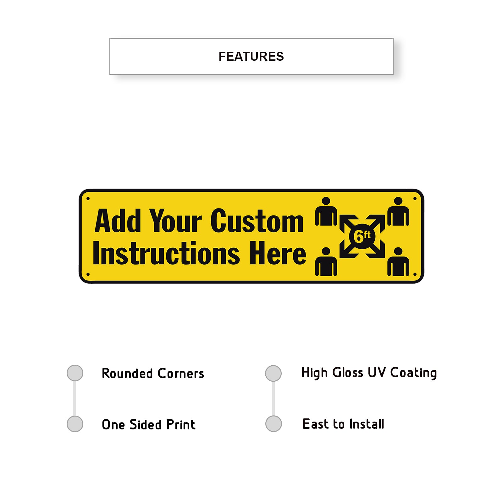 Add Your Custom Instruction Here Sign