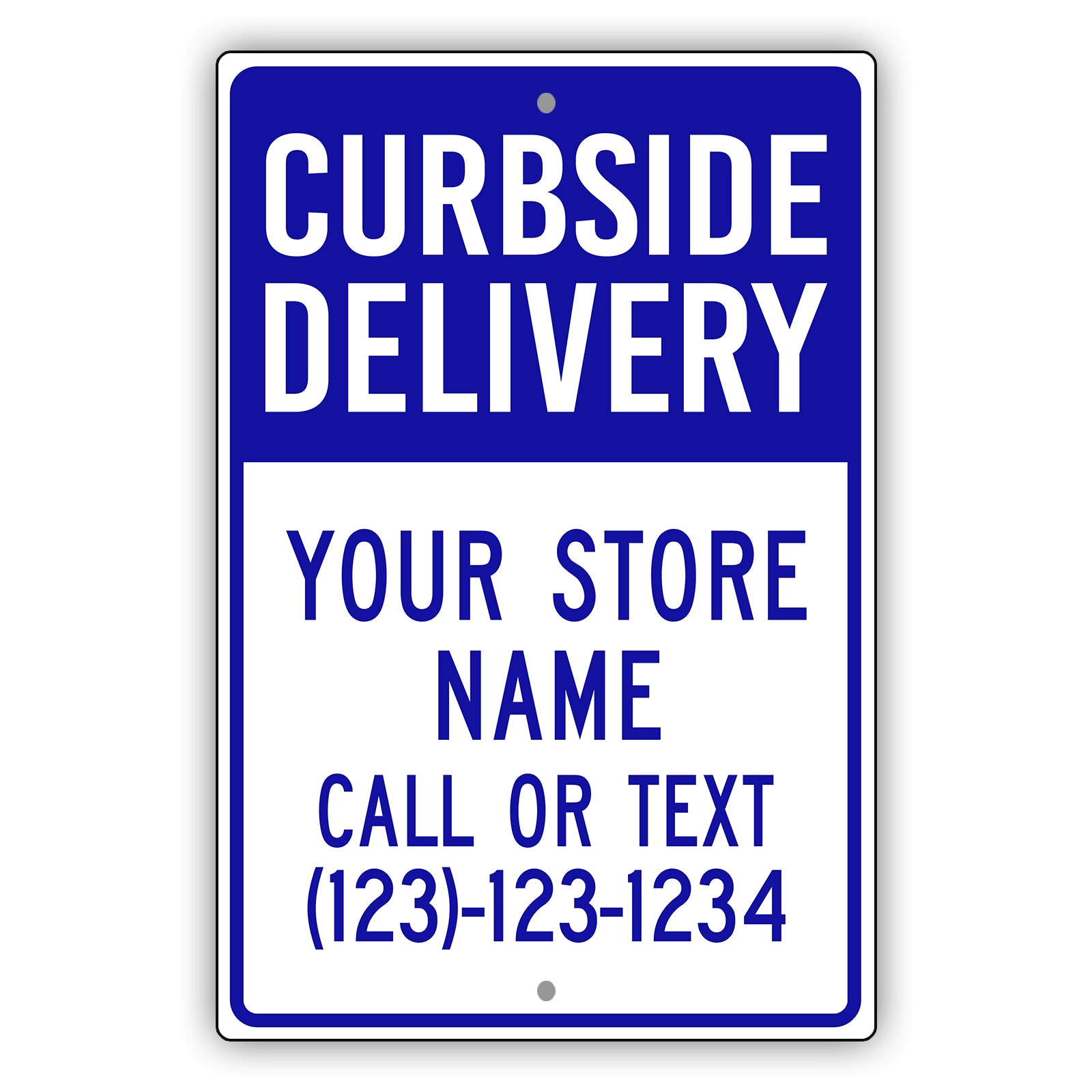 Curbside Delivery Sign