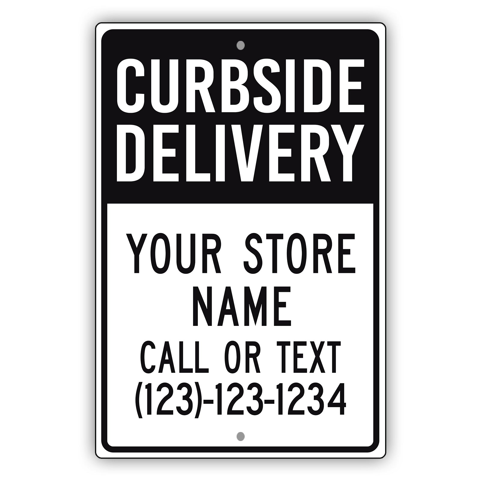 Curbside Delivery Sign