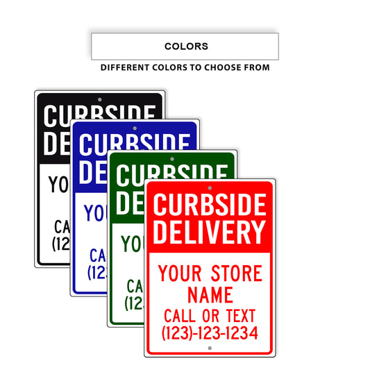 Curbside Delivery Sign