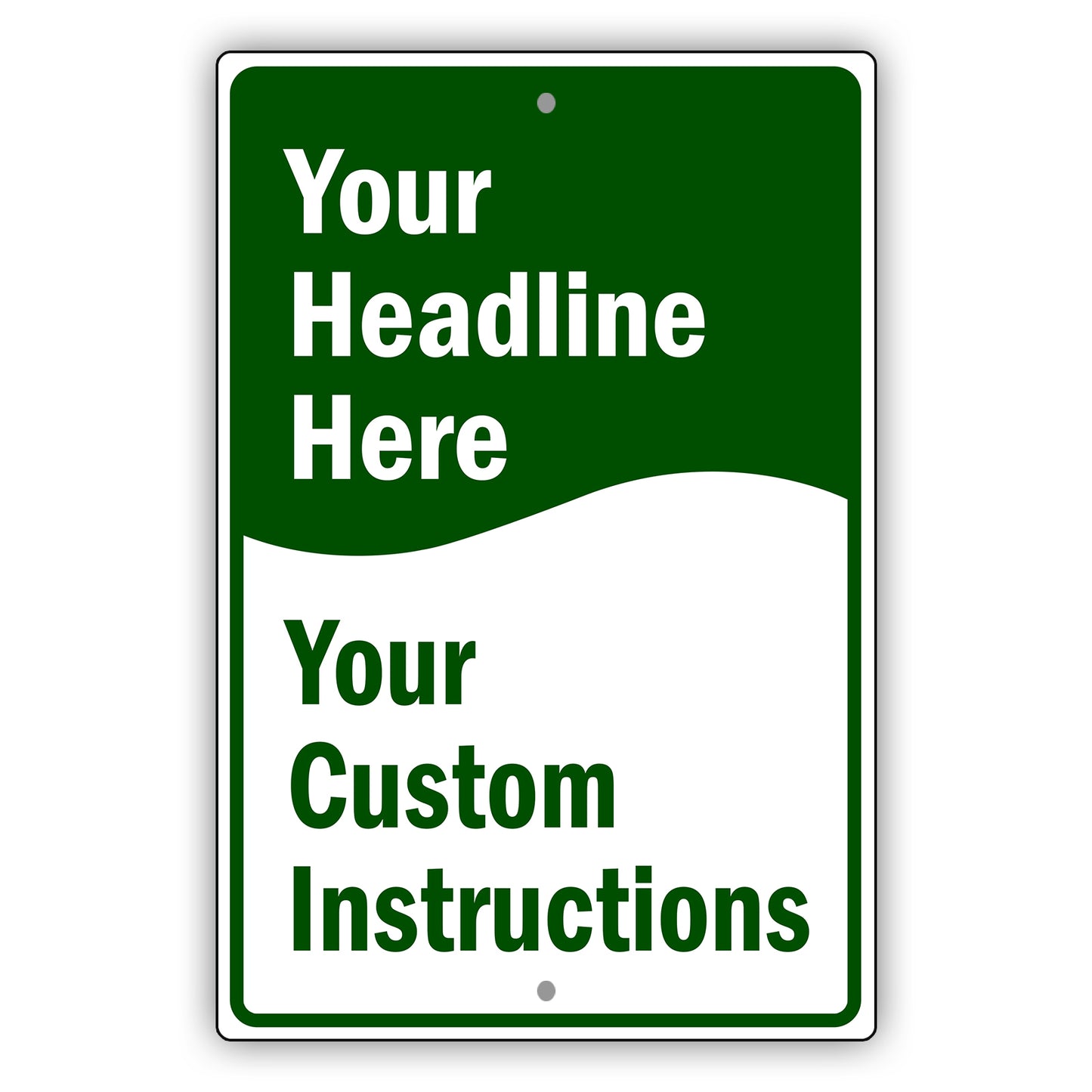 Your Headline Here sign