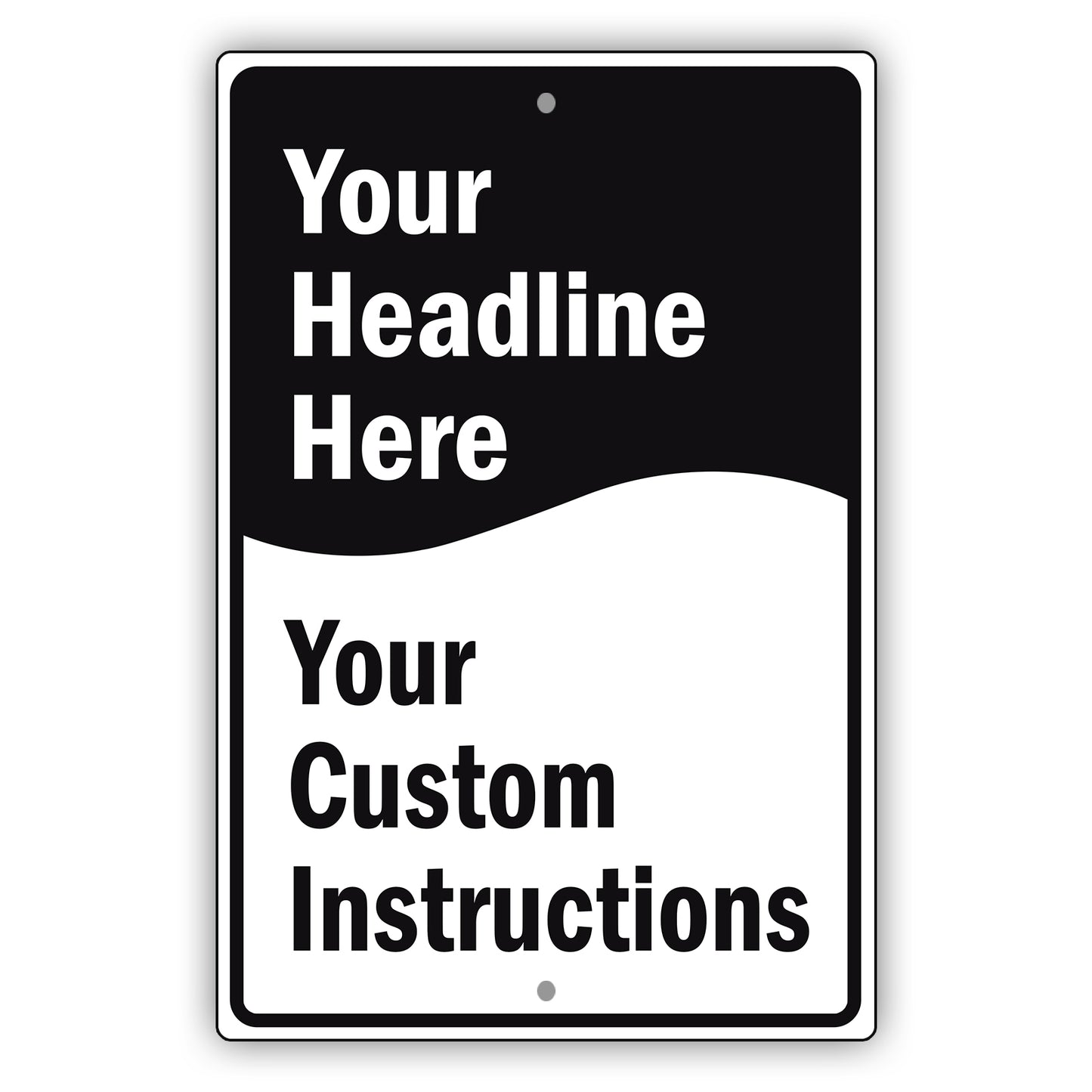 Your Headline Here sign