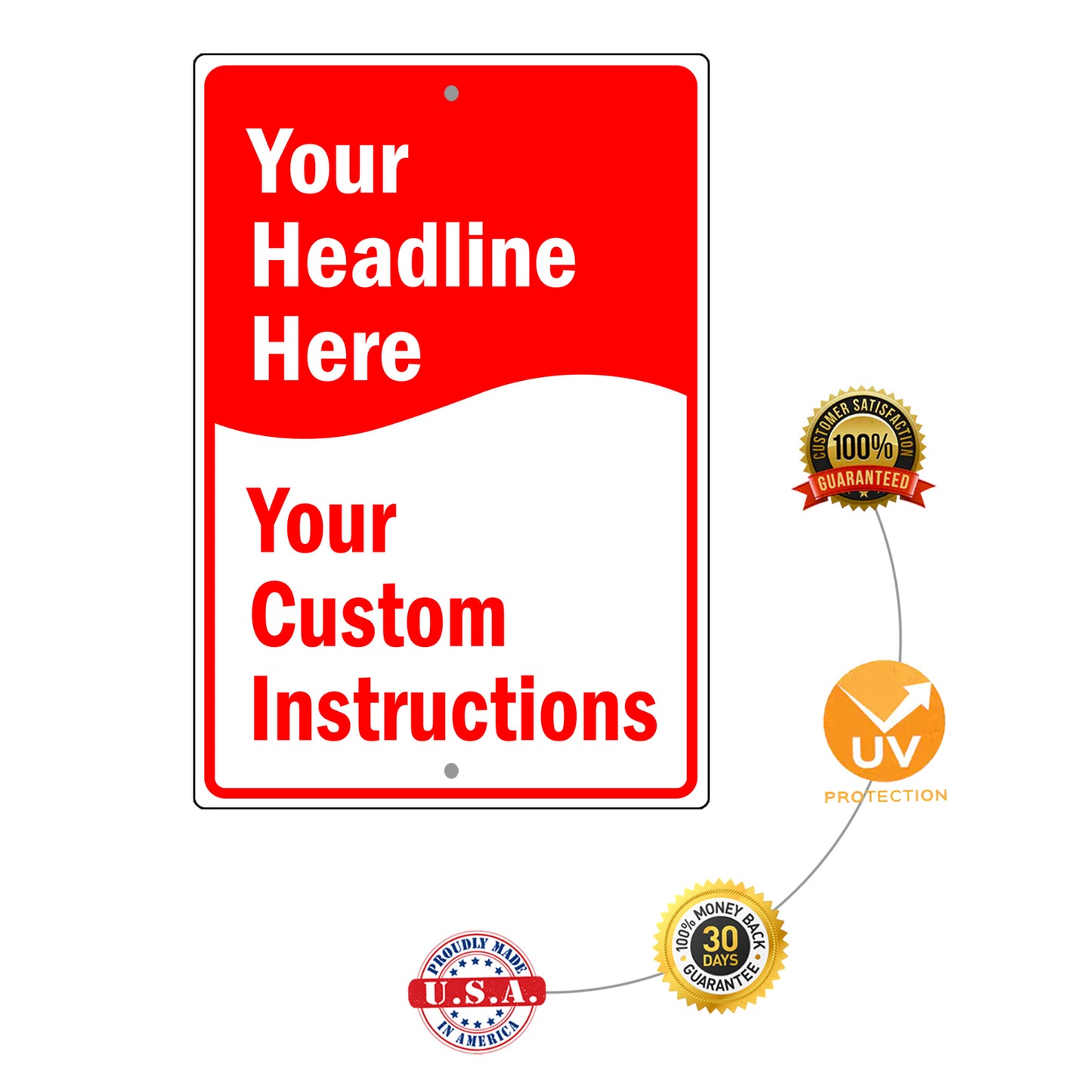 Your Headline Here sign