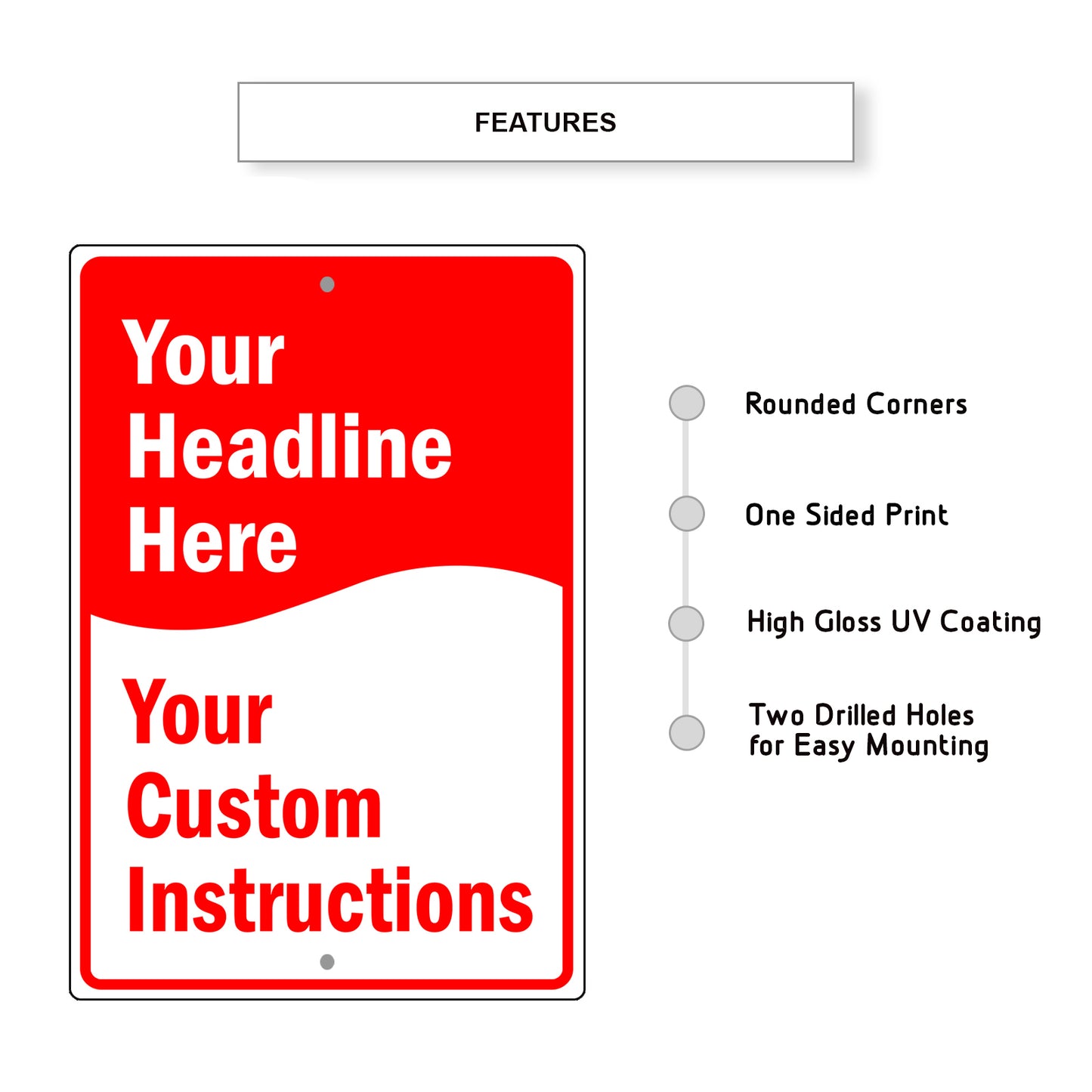Your Headline Here sign