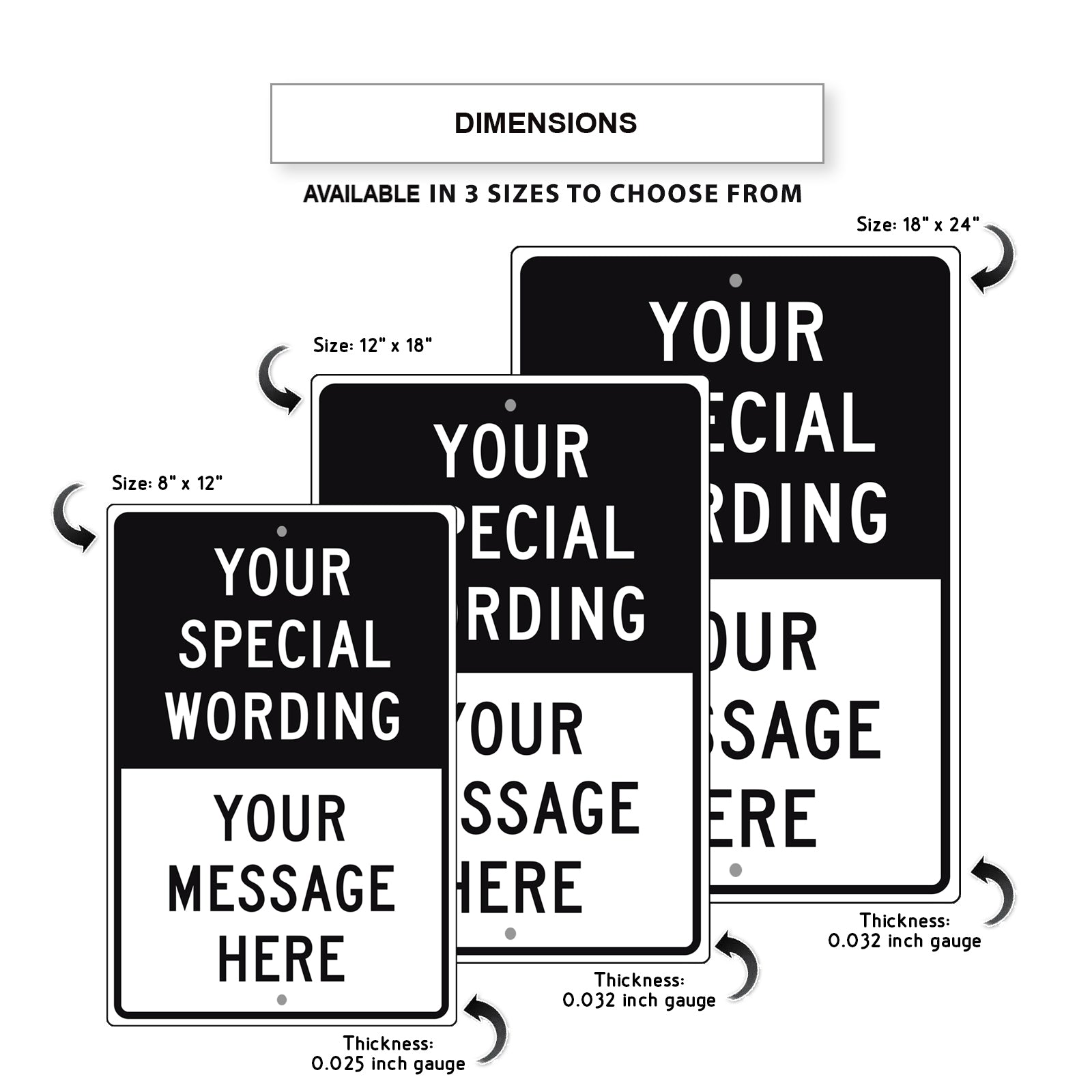 Discreet Message On Sign Example Custom Sign Your Special Wording Sign - Sign Fever