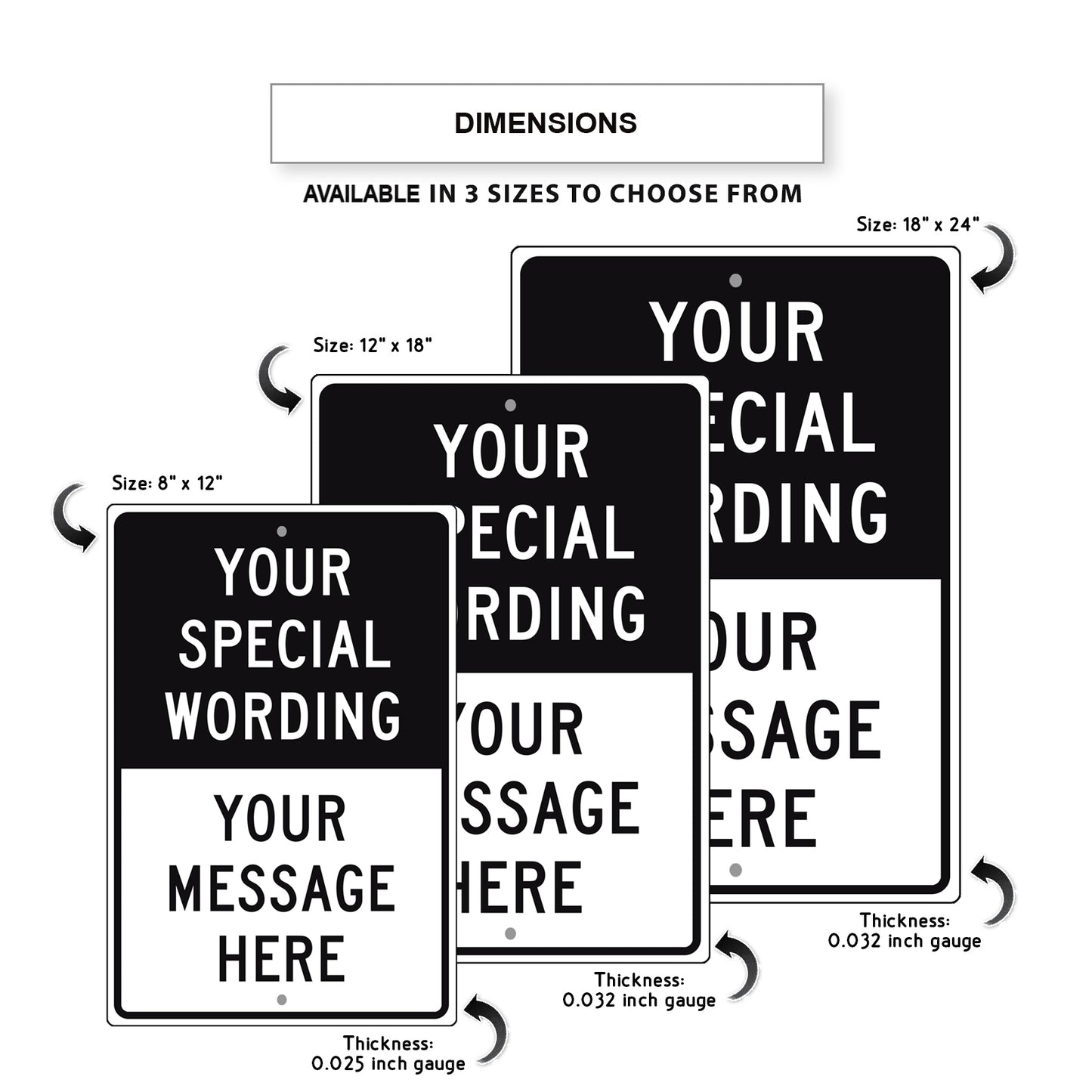 Your Special Wording Sign