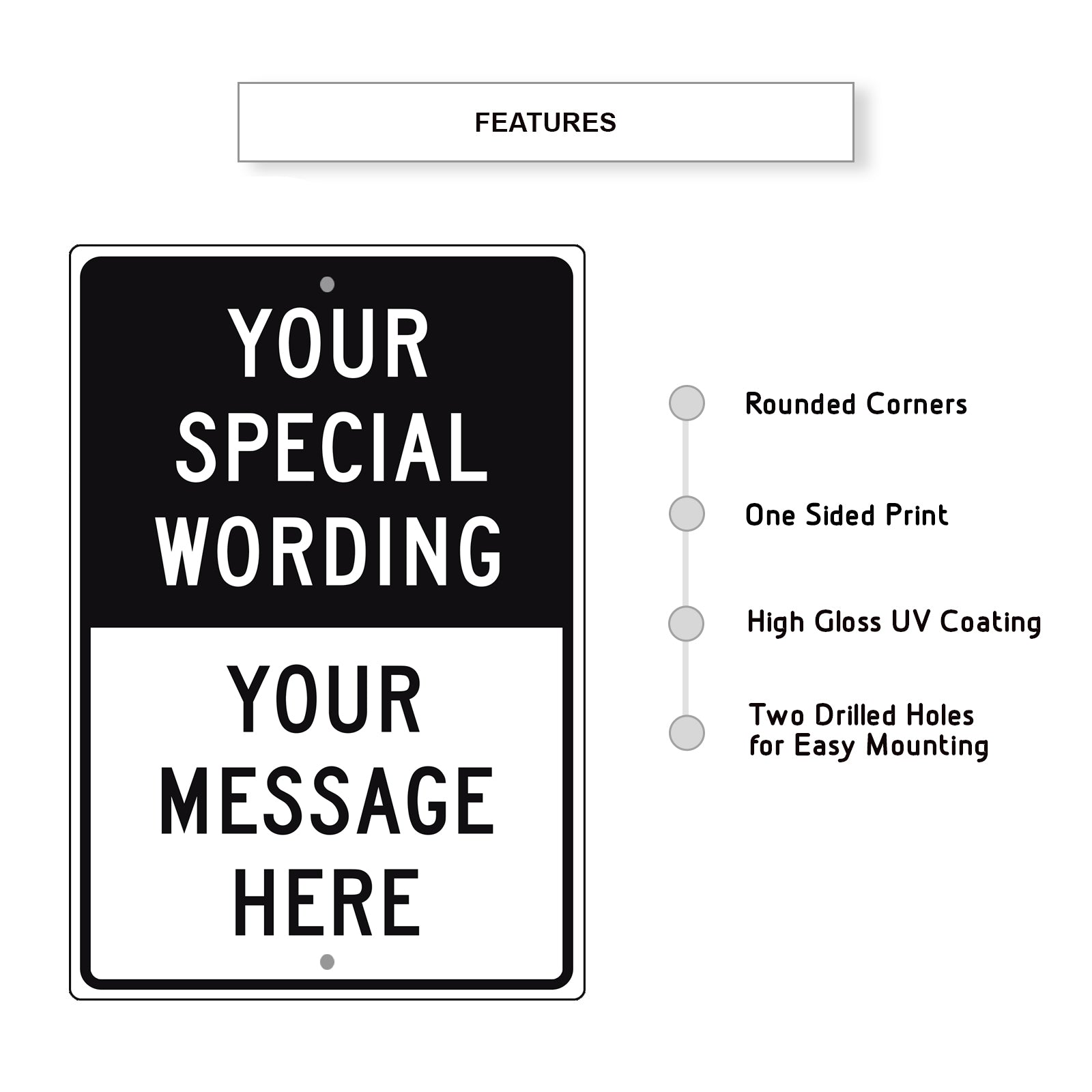 Custom Sign Your Special Wording Sign - Sign Fever