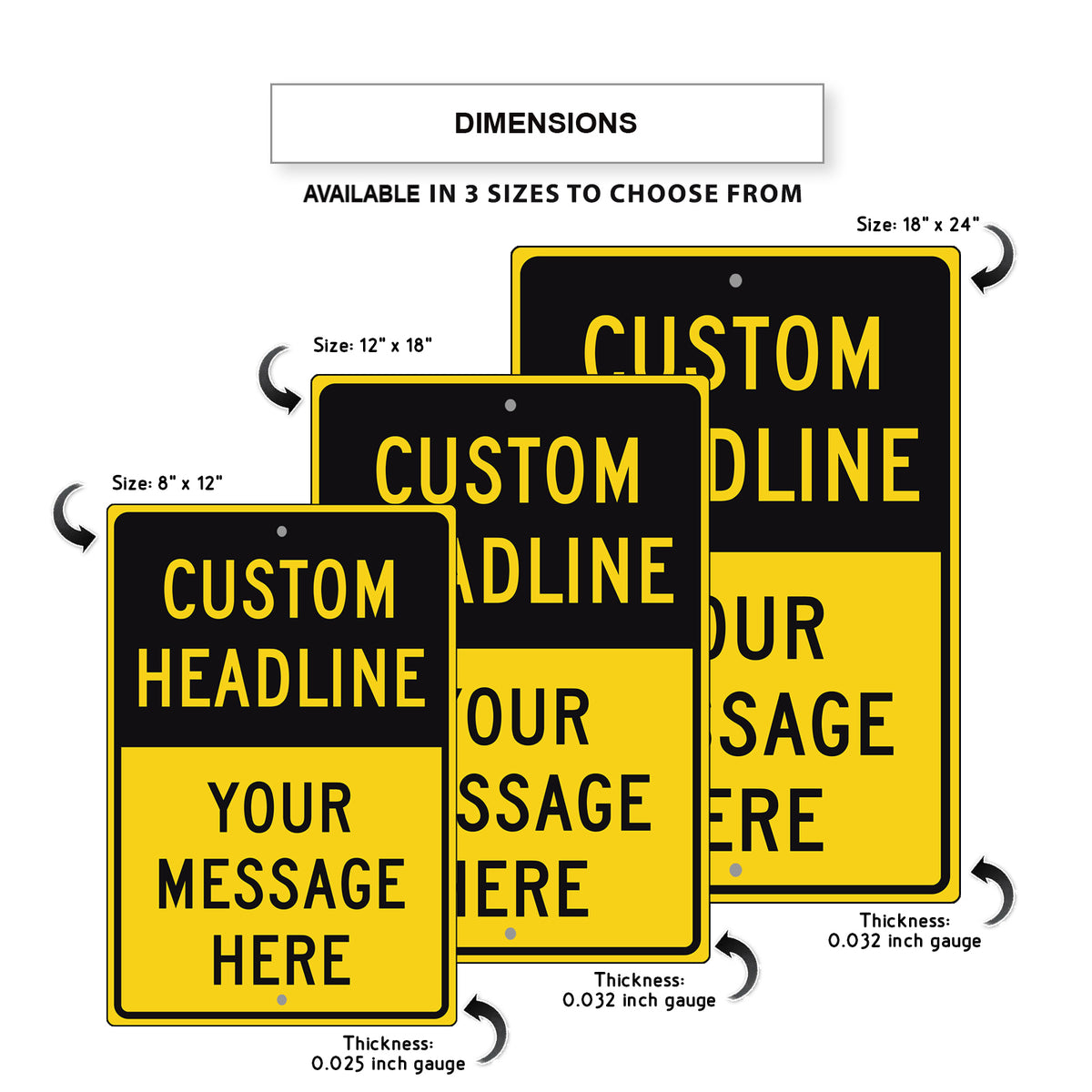 Headen Sign Custom Headline Sign – Sign Fever